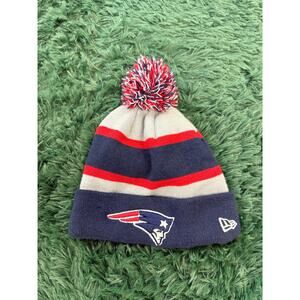 New Era New England Patriots POM POM Beanie Touque Hat Skully Unisex OSFA